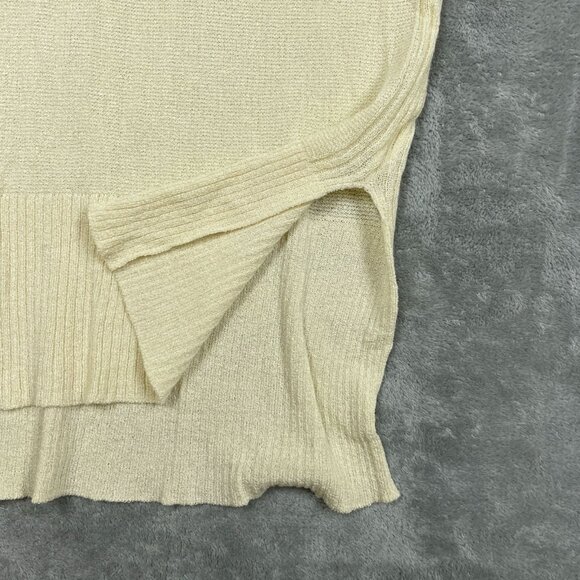 Mod Womens Long Sleeve Knit Sweater Tunic Beige Size L Lightweight a0956 - Picture 6 of 9